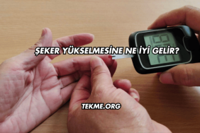Şeker Yükselmesine Ne İyi Gelir?