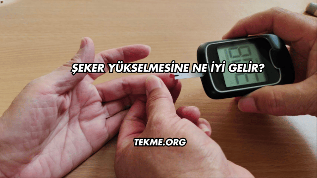 Şeker Yükselmesine Ne İyi Gelir?