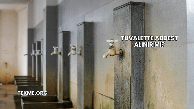 Tuvalette Abdest Alınır mı?