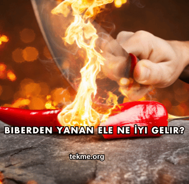 Biberden Yanan Ele Ne İyi Gelir?