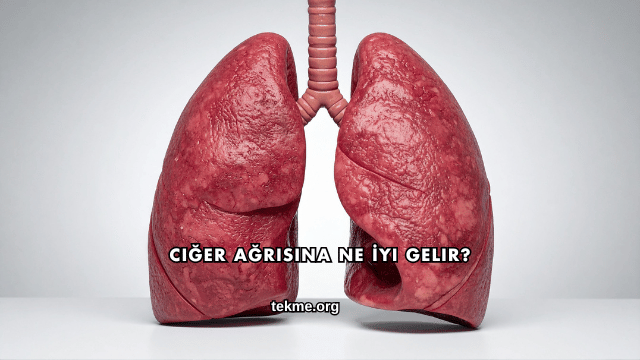Ciğer Ağrısına Ne İyi Gelir?