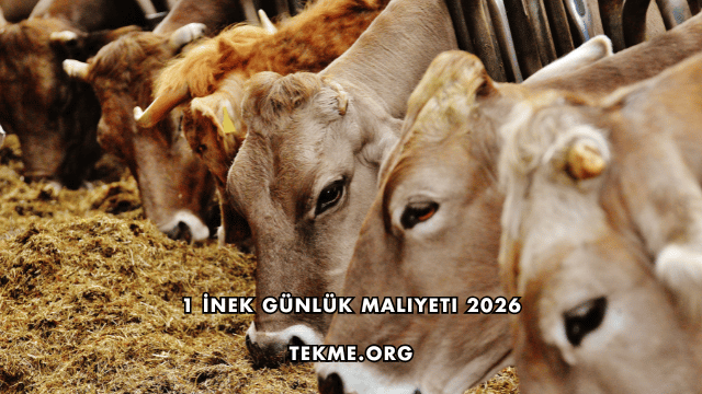 1 İnek Günlük Maliyeti 2026