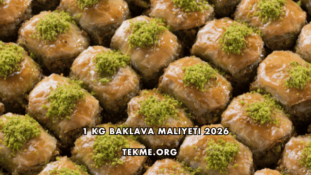 1 Kg Baklava Maliyeti 2026