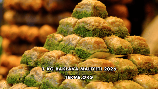 1 Kg Baklava Maliyeti 2026