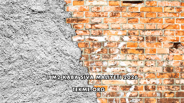 1 m2 Kaba Sıva Maliyeti 2026