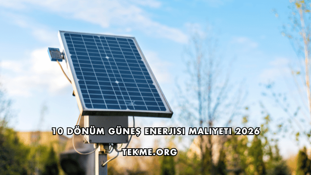 10 Dönüm Güneş Enerjisi Maliyeti 2026