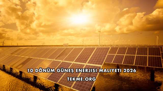 10 Dönüm Güneş Enerjisi Maliyeti 2026