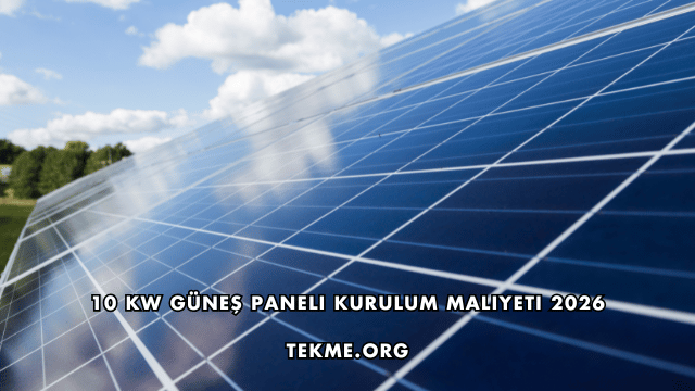 10 Kw Güneş Paneli Kurulum Maliyeti 2026