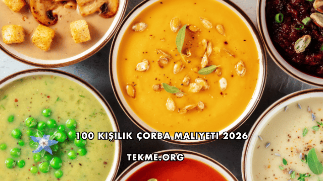 100 Kişilik Çorba Maliyeti 2026