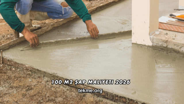 100 M2 Şap Maliyeti 2026