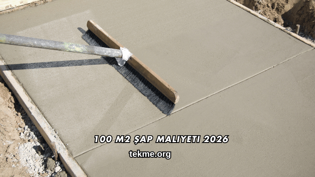 100 M2 Şap Maliyeti 2026
