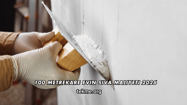 100 Metrekare Evin Sıva Maliyeti 2026