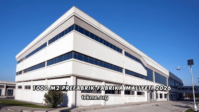 1000 m2 Prefabrik Fabrika Maliyeti 2026