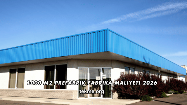1000 m2 Prefabrik Fabrika Maliyeti 2026