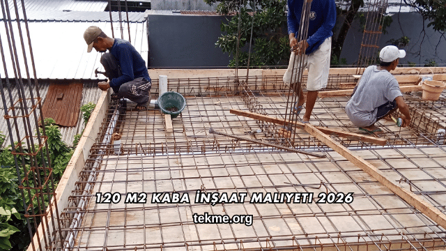 120 m2 Kaba İnşaat Maliyeti 2026