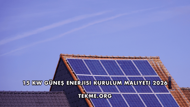 15 Kw Güneş Enerjisi Kurulum Maliyeti 2026