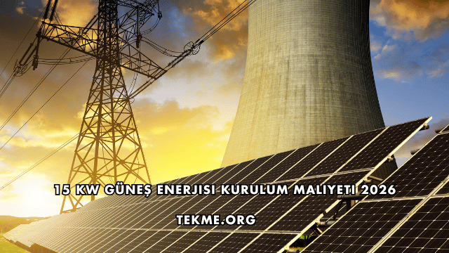 15 Kw Güneş Enerjisi Kurulum Maliyeti 2026