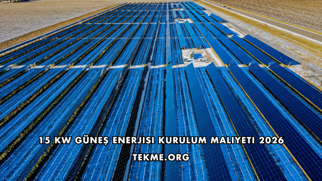 15 Kw Güneş Enerjisi Kurulum Maliyeti 2026