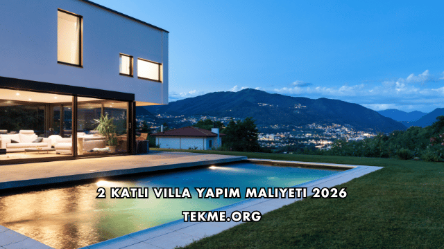 2 Katlı Villa Yapım Maliyeti 2026