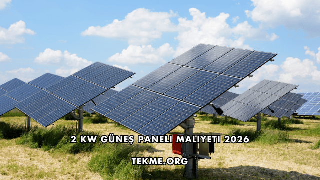 2 kW Güneş Paneli Maliyeti 2026