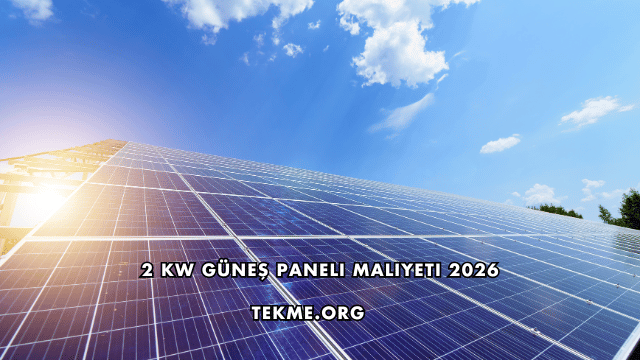 2 kW Güneş Paneli Maliyeti 2026