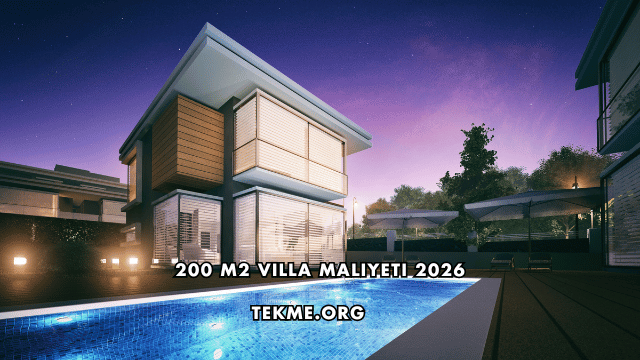 200 M2 Villa Maliyeti 2026