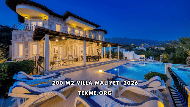 200 M2 Villa Maliyeti 2026