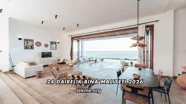 24 Dairelik Bina Maliyeti 2026