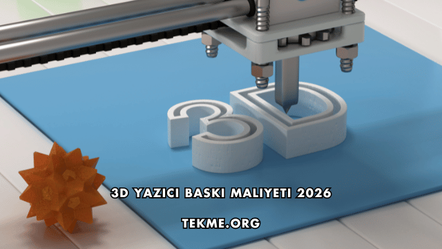 3D Yazıcı Baskı Maliyeti 2026