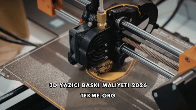 3D Yazıcı Baskı Maliyeti 2026