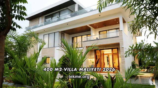 400 m2 Villa Maliyeti 2026