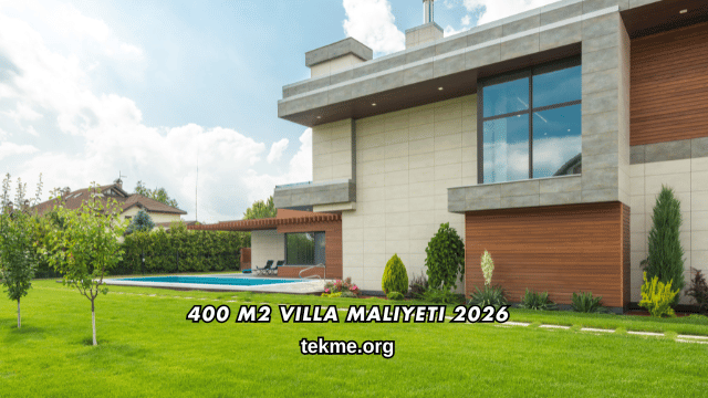400 m2 Villa Maliyeti 2026