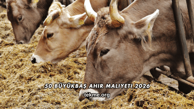 50 Büyükbaş Ahır Maliyeti 2026