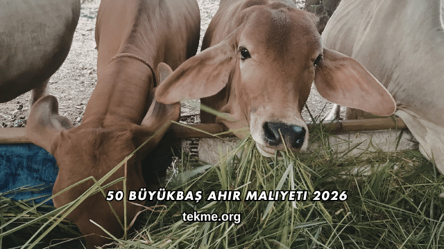 50 Büyükbaş Ahır Maliyeti 2026