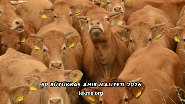 50 Büyükbaş Ahır Maliyeti 2026