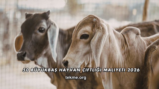 50 Büyükbaş Hayvan Çiftliği Maliyeti 2026