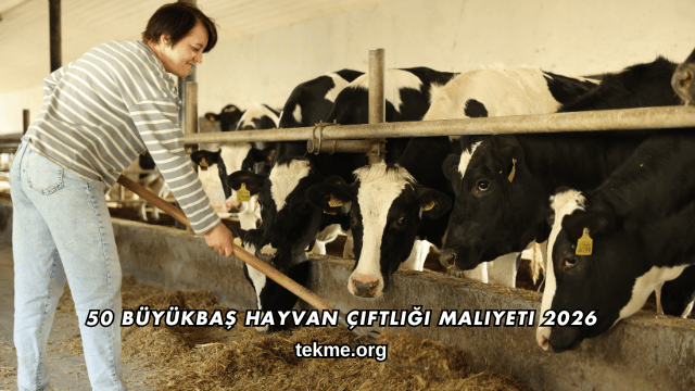 50 Büyükbaş Hayvan Çiftliği Maliyeti 2026