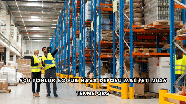 500 Tonluk Soğuk Hava Deposu Maliyeti 2026