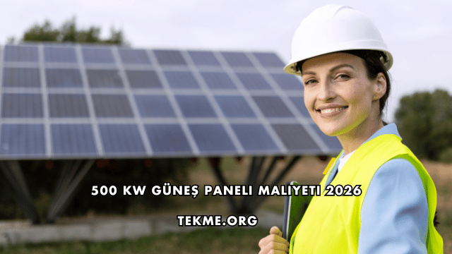 500 kW Güneş Paneli Maliyeti 2026