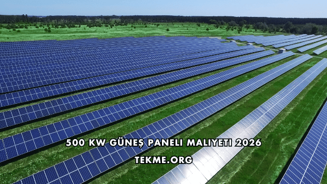 500 kW Güneş Paneli Maliyeti 2026