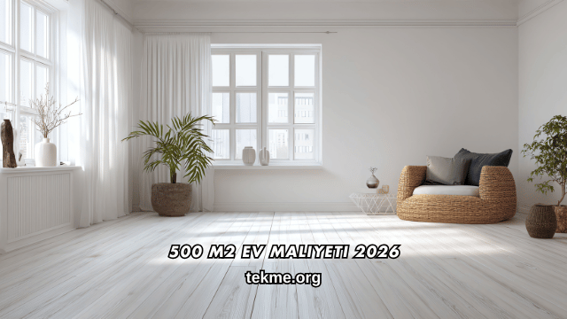 500 m2 Ev Maliyeti 2026