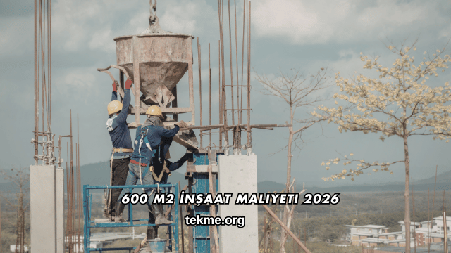 600 m2 İnşaat Maliyeti 2026
