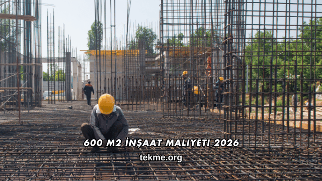 600 m2 İnşaat Maliyeti 2026