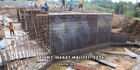 80 m2 İnşaat Maliyeti 2026