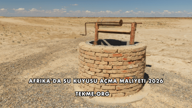 Afrika’da Su Kuyusu Açma Maliyeti 2026