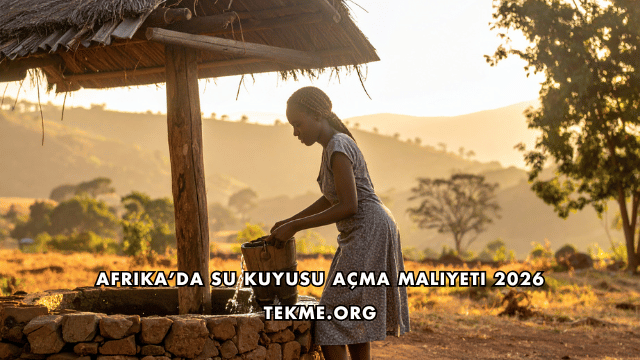Afrika’da Su Kuyusu Açma Maliyeti 2026