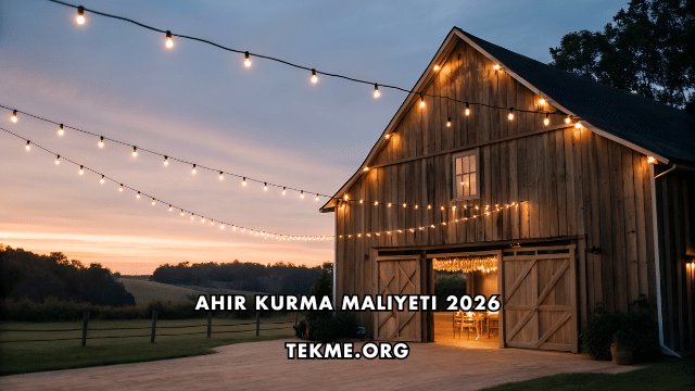 Ahır Kurma Maliyeti 2026