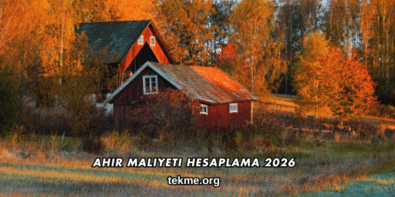 Ahır Maliyeti Hesaplama 2026