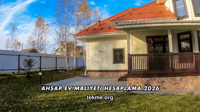 Ahşap Ev Maliyeti Hesaplama 2026
