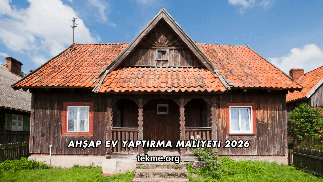 Ahşap Ev Yaptırma Maliyeti 2026